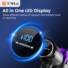 Load image into Gallery viewer, UMLo Cordless Vacuum Cleaner, 300W 30Kpa Stick Vacuum with LED Display, 8 in 1 Rechargeable Cordless Vacuum Max 55Min Runtime, Free-Standing, Perfect for Home Carpet Hard Floor Pet Hair Purple