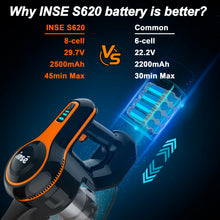 Load image into Gallery viewer, INSE Cordless Vacuum Cleaner, 30kPa 300W Stick Vacuum up to 45min Runtime, 6-in-1 Lightweight Rechargeable Vacuum for Carpet Hardwood Floor Pet Hair