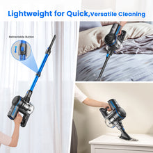 Load image into Gallery viewer, INSE Cordless Vacuum Cleaner, 26kPa Stick Vacuum with Strong Brushless Motor, 6 in 1 Lightweight Stick Cleaner for Home Hardfloor Carpet Pet Hair, 45 Min Runtime Detachable Battery S7P Blue