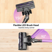 Load image into Gallery viewer, INSE Cordless Vacuum Cleaner, 6 in 1 Powerful Stick Vacuum with 20kPa 160W Motor for Hard Floor Carpet Pet Hair, Purple
