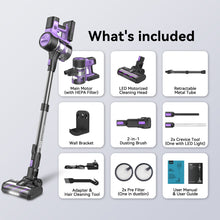 Load image into Gallery viewer, INSE S10 Cordless Vacuum Cleaner, 6-in-1 Stick Vacuum with 26Kpa 350W Suction, Max 50 Min Runtime Rechargeable Vacuum Cleaners for Hard Floor Pet Hair