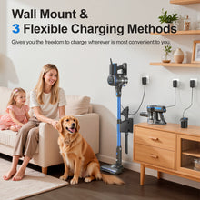 Load image into Gallery viewer, INSE 45kPa Cordless Vacuum Cleaner with Brushless Motor, 6 in 1 Stick Vacuum Lightweight for Hard Floor Carpet Pet Hair, S7P Blue