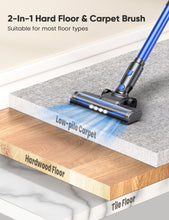 Load image into Gallery viewer, YOMA Cordless Vacuum Cleaner, 6-in-1 Rechargeable Stick Vacuum, 45mins Max Runtime, Lightweight 2200mAh Battery Powerful Vacuum Cleaner for Home Hard Floor Pet Hair-N12