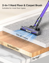 Load image into Gallery viewer, YOMA Cordless Vacuum Cleaner, 6-in-1 Rechargeable Stick Vacuum, 45mins Max Runtime, Lightweight 2200mAh Battery Powerful Vacuum Cleaner for Home Hard Floor Pet Hair-N12