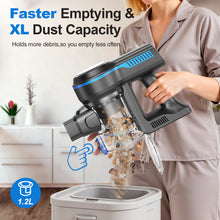 Load image into Gallery viewer, INSE 45kPa Cordless Vacuum Cleaner with Brushless Motor, 6 in 1 Stick Vacuum Lightweight for Hard Floor Carpet Pet Hair, S7P Blue