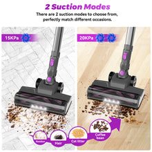 Load image into Gallery viewer, INSE Cordless Vacuum Cleaner, 6 in 1 Ultra-Lightweight Stick Vacuum, Powerful Stick Vacuum for Hard Floor Carpet Pet Hair Home, N370