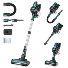 Load image into Gallery viewer, INSE Cordless Vacuum Cleaner, 28kPa Stick Vacuum up to 45min Runtime, 8-in-1 Lightweight Rechargeable Vacuum for Carpet Hardwood Floor Pet Hair Green
