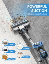 Load image into Gallery viewer, TASVAC Cordless Vacuum Cleaner, 25Kpa Powerful Vacuum with 40 Mins Runtimes, Stick Vacuum Cleaners for Home