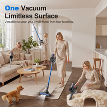 Load image into Gallery viewer, INSE 45kPa Cordless Vacuum Cleaner with Brushless Motor, 6 in 1 Stick Vacuum Lightweight for Hard Floor Carpet Pet Hair, S7P Blue