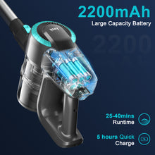 Load image into Gallery viewer, INSE Cordless Vacuum Cleaner, 6 in 1 Ultra-Lightweight Stick Vacuum, Powerful Handheld Vacuum for Hard Floor Carpet Pet Hair Home, N370