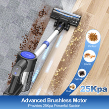 Load image into Gallery viewer, UMLo Cordless Vacuum Cleaner, 25Kpa Powerful Stick Vacuum with Brushless Motor, 45mins Runtime, 6-in-1 Lightweight Rechargeable Handheld Vacuum Cleaners for Home Carpet Hard Floor Pet Hair