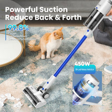 Load image into Gallery viewer, INSE Lightweight Cordless Vacuum with 30Kpa Powerful Suction & 60 Mins Runtime, Stick Vacuum for Carpet, Tile, Pet Hair, Hardwood Floors