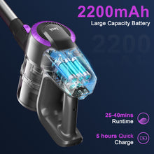 Load image into Gallery viewer, INSE Cordless Vacuum Cleaner, 6 in 1 Ultra-Lightweight Stick Vacuum, Powerful Stick Vacuum for Hard Floor Carpet Pet Hair Home, N370