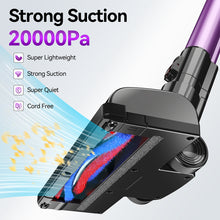 Load image into Gallery viewer, INSE Cordless Vacuum Cleaner, 6 in 1 Powerful Stick Vacuum with 20kPa 160W Motor for Hard Floor Carpet Pet Hair, Purple