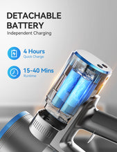 Load image into Gallery viewer, TASVAC Cordless Vacuum Cleaner, 25Kpa Powerful Vacuum with 40 Mins Runtimes, Stick Vacuum Cleaners for Home