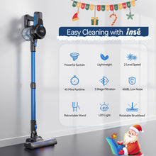 Load image into Gallery viewer, INSE Cordless Vacuum Cleaner,6 in 1 Powerful Stick Handheld Vacuum,25Kpa Vacuum Cleaner,45min Runtime,Lightweight Cordless Stick Vacuum for Hard Floor Carpet Pet Hair