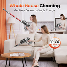 Load image into Gallery viewer, INSE Lightweight Cordless Vacuum with 30Kpa Powerful Suction & 60 Mins Runtime, Stick Vacuum for Carpet, Tile, Pet Hair, Hardwood Floors