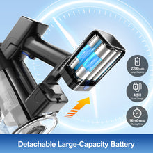 Load image into Gallery viewer, UMLo Cordless Vacuum Cleaner, 25Kpa Powerful Stick Vacuum with Brushless Motor, 45mins Runtime, 6-in-1 Lightweight Rechargeable Handheld Vacuum Cleaners for Home Carpet Hard Floor Pet Hair