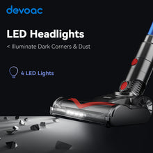 Load image into Gallery viewer, DEVOAC I8 Corded Vacuum Cleaner, 6 in 1 Lightweight Handheld Stick Vacuum, 23kPa 600W, Free-Stand