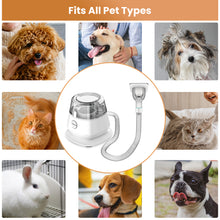 Load image into Gallery viewer, INSE Pet Grooming Kit & Dog Hair Vacuum, Dog Grooming Kit Suction 99% Pet Hair, Large Dust Cup Pet Hair Vacuum with Clipper for Dogs, 5 Pet Grooming Tools for Shedding Pet Hair