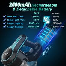 Load image into Gallery viewer, INSE Cordless Vacuum Cleaner, 28kPa Stick Vacuum up to 45min Runtime, 8-in-1 Lightweight Rechargeable Vacuum for Carpet Hardwood Floor Pet Hair Green