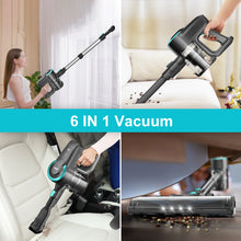 Load image into Gallery viewer, INSE Cordless Vacuum Cleaner, 6 in 1 Ultra-Lightweight Stick Vacuum, Powerful Handheld Vacuum for Hard Floor Carpet Pet Hair Home, N370
