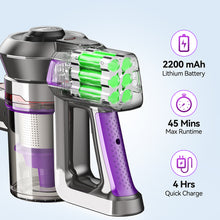 Load image into Gallery viewer, INSE Cordless Vacuum Cleaner, 6 in 1 Powerful Stick Vacuum with 20kPa 160W Motor for Hard Floor Carpet Pet Hair, Purple