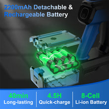 Load image into Gallery viewer, Poweart Cordless Vacuum Cleaner, 30Kpa Powerful Stick Vacuum up to 45 mins Runtime, 8 in 1 Vacuum for Hardfloors Pet Hair Home