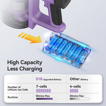 Load image into Gallery viewer, INSE S10 Cordless Vacuum Cleaner, 6-in-1 Stick Vacuum with 26Kpa 350W Suction, Max 50 Min Runtime Rechargeable Vacuum Cleaners for Hard Floor Pet Hair