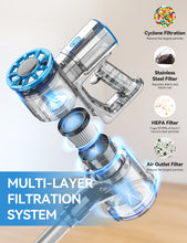 Load image into Gallery viewer, TASVAC Cordless Vacuum Cleaner, 25Kpa Powerful Vacuum with 40 Mins Runtimes, Stick Vacuum Cleaners for Home