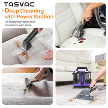 Load image into Gallery viewer, TASVAC Portable Carpet Cleaner Machine, Upholstery Spot Vacuum Cleaner for Pet, Couch and Car Seat
