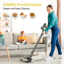 Load image into Gallery viewer, YOMA S18 Cordless Vacuum Cleaner, 8 in 1 Lightweight Stick Vacuum with Detachable Battery, 26Kpa Powerful Suction Vacuum Cleaner for Home Carpet Hard Floor Pet Hair