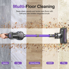 Load image into Gallery viewer, INSE 45kPa Cordless Vacuum Cleaner with Brushless Motor, 6 in 1 Stick Vacuum Lightweight for Hard Floor Carpet Pet Hair, S7P Purple
