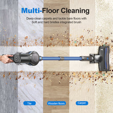 Load image into Gallery viewer, INSE 45kPa Cordless Vacuum Cleaner with Brushless Motor, 6 in 1 Stick Vacuum Lightweight for Hard Floor Carpet Pet Hair, S7P Blue