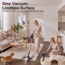 Load image into Gallery viewer, INSE 32Kpa Cordless Vacuum Cleaner with Brushless Motor, 6 in 1 Stick Vacuum Lightweight for Hard Floor Carpet Pet Hair, S7P Gold