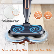 Load image into Gallery viewer, INSE Steam Mop with Rotating Pads, 10 in 1 Scrubbing Steam Vacmop for Kitchen, Hardwood Floor, Marble Floor