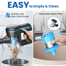 Load image into Gallery viewer, Wnkim Cordless Vacuum Cleaner, 25Kpa Powerful Stick Vacuum with Brushless Motor, 45 Mins Runtim, 6-in-1 Rechargeable Vacuum for Home Pet Hair, S700