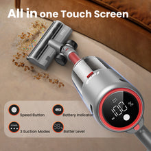 Load image into Gallery viewer, INSE Lightweight Cordless Vacuum with 30Kpa Powerful Suction & 60 Mins Runtime, Stick Vacuum for Carpet, Tile, Pet Hair, Hardwood Floors