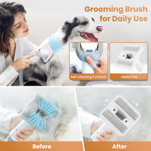 Load image into Gallery viewer, INSE Pet Grooming Kit & Dog Hair Vacuum, Dog Grooming Kit Suction 99% Pet Hair, Large Dust Cup Pet Hair Vacuum with Clipper for Dogs, 5 Pet Grooming Tools for Shedding Pet Hair