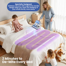 Load image into Gallery viewer, INSE Handheld Vacuum, 253.7nm UV-C Light Bed Vac Cleaner with HEPA Filter for Mattress Sofa Cirb Bed