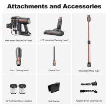 Load image into Gallery viewer, INSE 32Kpa Cordless Vacuum Cleaner with Brushless Motor, 6 in 1 Stick Vacuum Lightweight for Hard Floor Carpet Pet Hair, S7P Gold