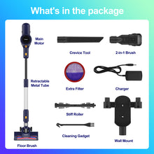 Load image into Gallery viewer, Poweart Cordless Vacuum Cleaner, 6-in-1 Multifunction Vacuum, Quiet Stick Vacuum Cleaners for Home Pet Hair