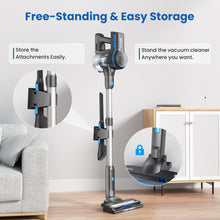 Load image into Gallery viewer, Wnkim Cordless Vacuum Cleaner, 25Kpa Powerful Stick Vacuum with Brushless Motor, 45 Mins Runtim, 6-in-1 Rechargeable Vacuum for Home Pet Hair, S700