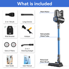 Load image into Gallery viewer, UMLo Cordless Vacuum Cleaner, 6-in-1 Stick Vacuum with 2200 mAh Battery, 40 Mins Max Runtime, Powerful Vacuum Cleaners for Home Carpet Hardwood Floor Pet Hair, N3S