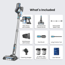 Load image into Gallery viewer, Wnkim Cordless Vacuum Cleaner, 25Kpa Powerful Stick Vacuum with Brushless Motor, 45 Mins Runtim, 6-in-1 Rechargeable Vacuum for Home Pet Hair, S700