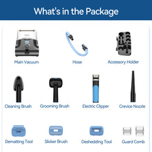 Load image into Gallery viewer, INSE P30 Dog Grooming Vaccum, 4.5L Large Capacity Pet Grooming Vacuum Kit, 5-in-1 Ultra-Low Noise Pet Grooming Vacuum for Dogs, Cats