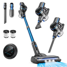 Load image into Gallery viewer, INSE 45kPa Cordless Vacuum Cleaner with Brushless Motor, 6 in 1 Stick Vacuum Lightweight for Hard Floor Carpet Pet Hair, S7P Blue