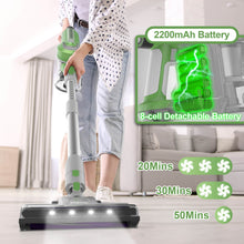 Load image into Gallery viewer, TASVAC S8 Cordless Vacuum Cleaner - Green