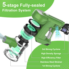 Load image into Gallery viewer, TASVAC S8 Cordless Vacuum Cleaner - Green