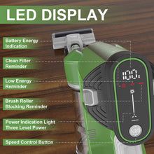 Load image into Gallery viewer, TASVAC S8 Cordless Vacuum Cleaner - Green